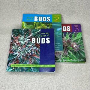 The Big Book of Buds Volumes 1-3 Marijuana Encyclopedia Informational Books VTG